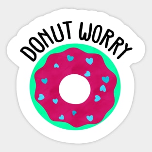 Donut Worry Sticker